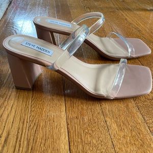 Steve Madden Clear Strap Heels